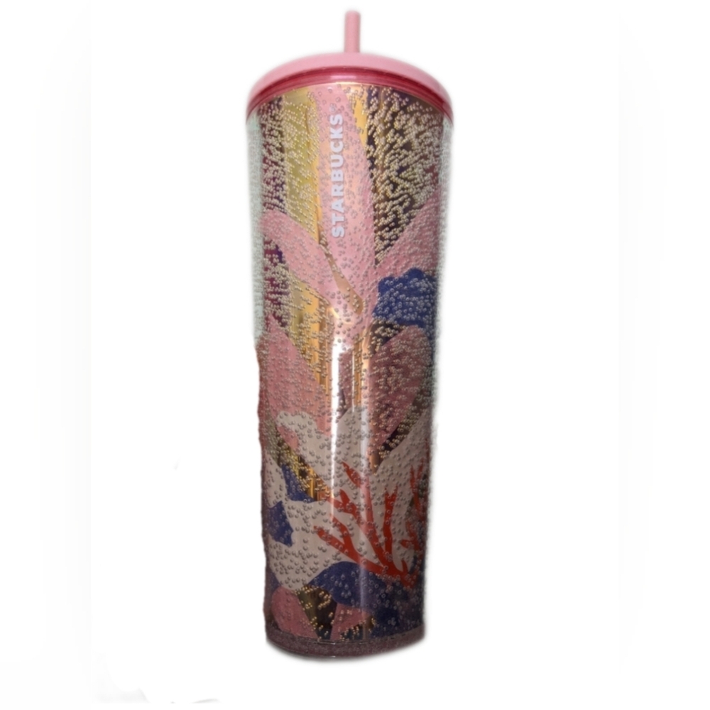 NWT Starbucks Coral Reef Bubble 2021 Edition Venti Cup Tumbler Collectible